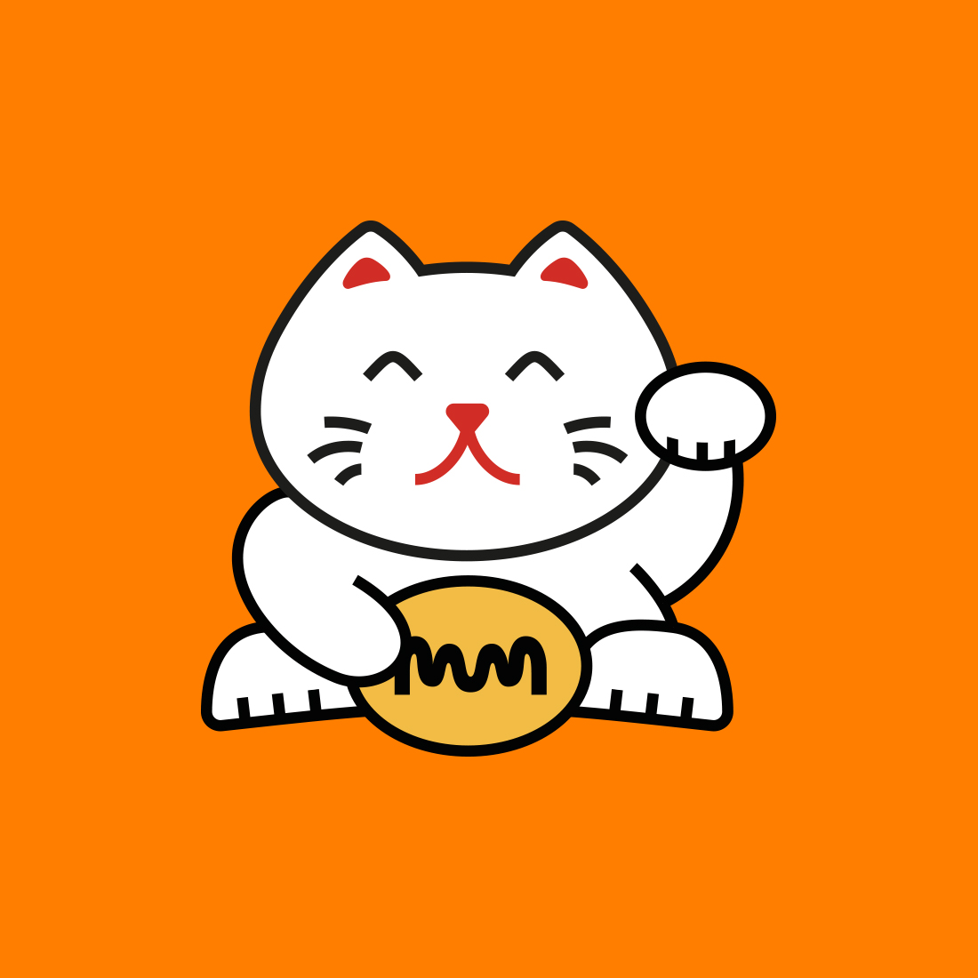 Illustratie Maneki Neko